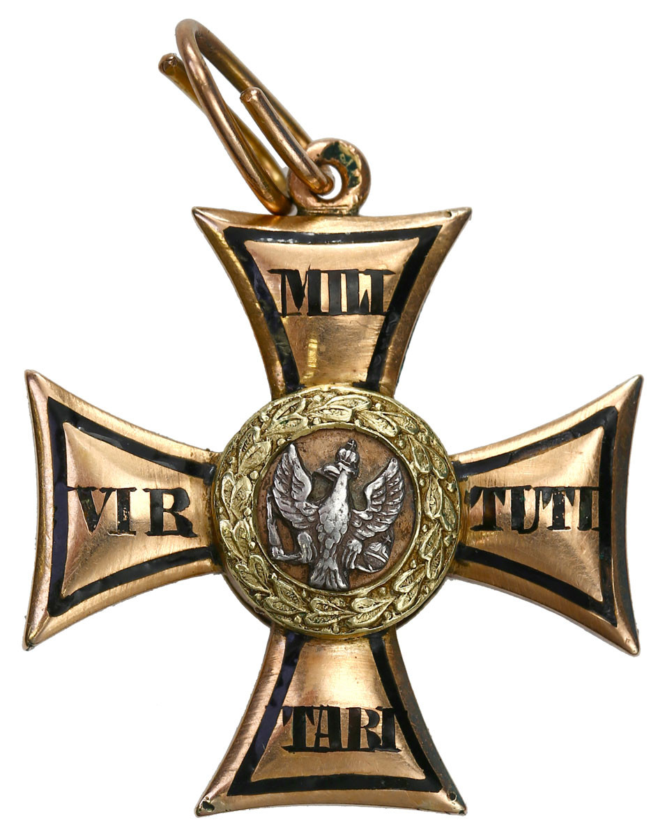 Rosja. Mikołaj I. Polski Znak Honorowy IV klasy (Virtuti Militari) za stłumienie Powstania Listopadowego - RZADKOŚĆ